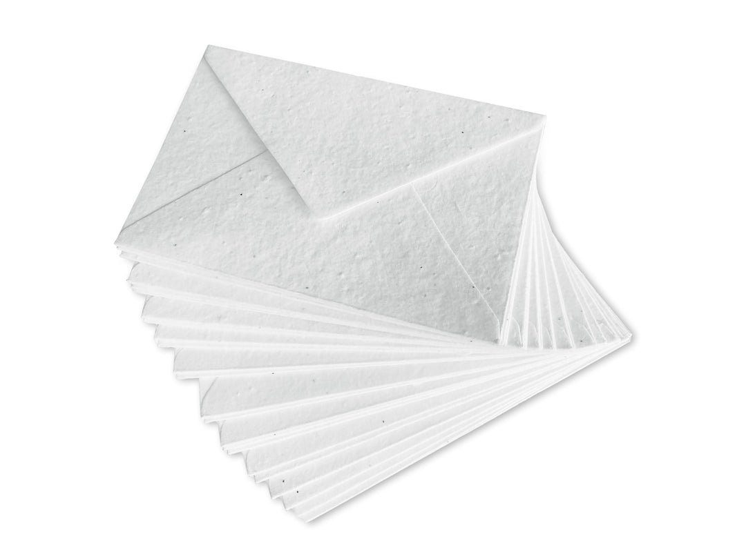 Wanderings Handgemachte Pflanzbare Blumensamen-Papierumschläge - 11 x 16cm - 25 Stück -Perfekt Für E