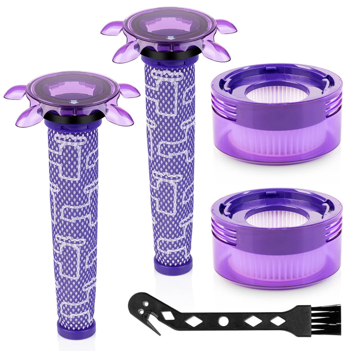 HOUSEMAX Upgrade V8 V7 Filter Ersatz Kit für Dyson V8 Absolute Animal, SV25, SV37 – 2 HEPA Nachmotor