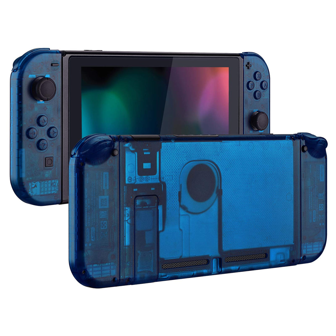 eXtremeRate Hülle Case für Nintendo Switch Joycon/Konsole, Rückgehäuse&Kickstand für Switch Console,