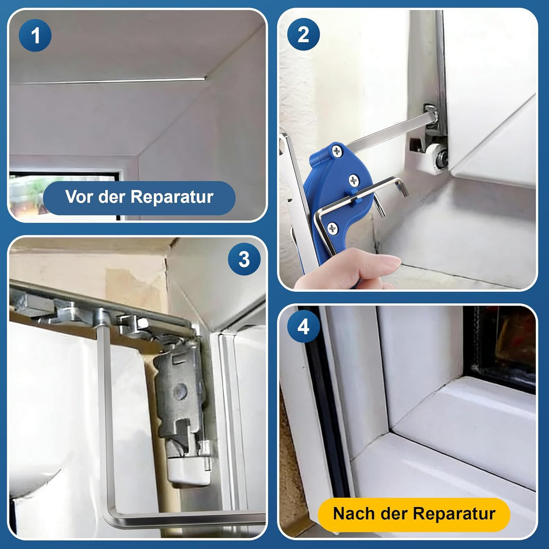 Enhon Fenster Einstellwerkzeug Set, Fenster Einstell Werkzeug Montage Multifunktions Tool Imbus TX15