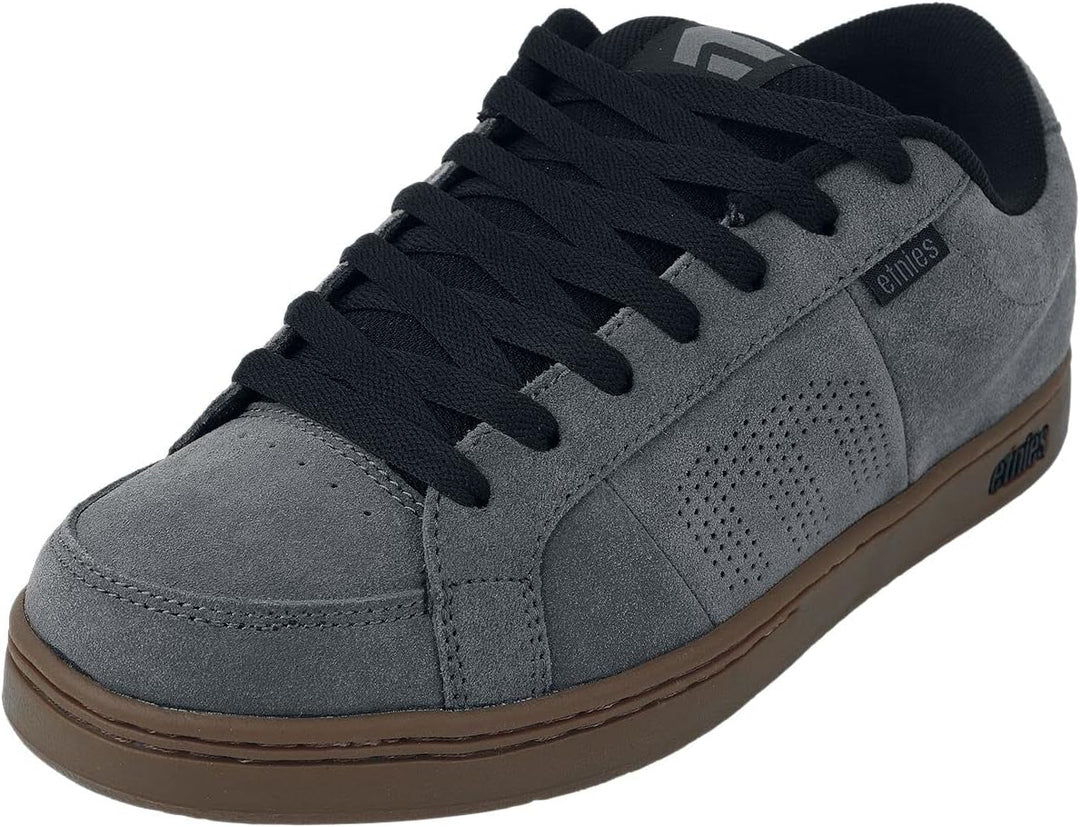 Etnies Herren Kingpin Skateboardschuhe 38.5 EU Grau Schwarz, 38.5 EU Grau Schwarz