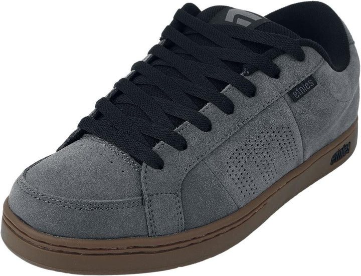 Etnies Herren Kingpin Skateboardschuhe 38.5 EU Grau Schwarz, 38.5 EU Grau Schwarz