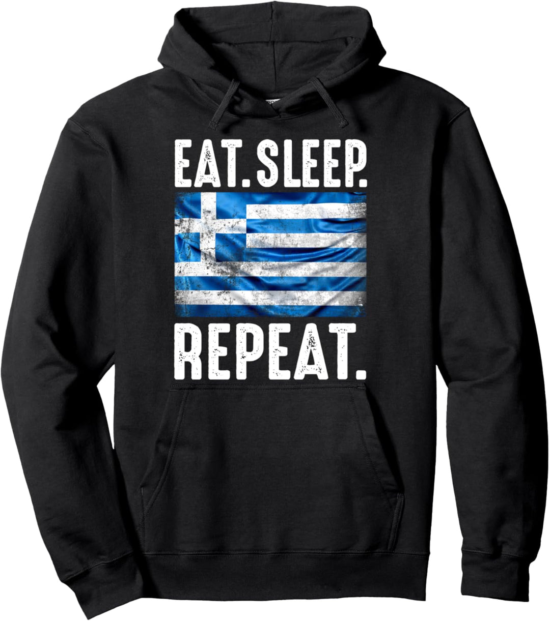 Griechenland Flagge griechischer patriotischer Stolz Pullover Hoodie