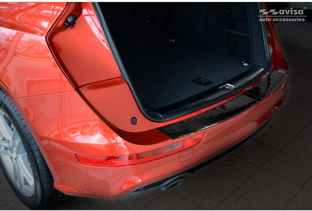 Avisa Echtes 3D Karbon Heckstossstangenschutz kompatibel mit Audi Q5 2008-2016