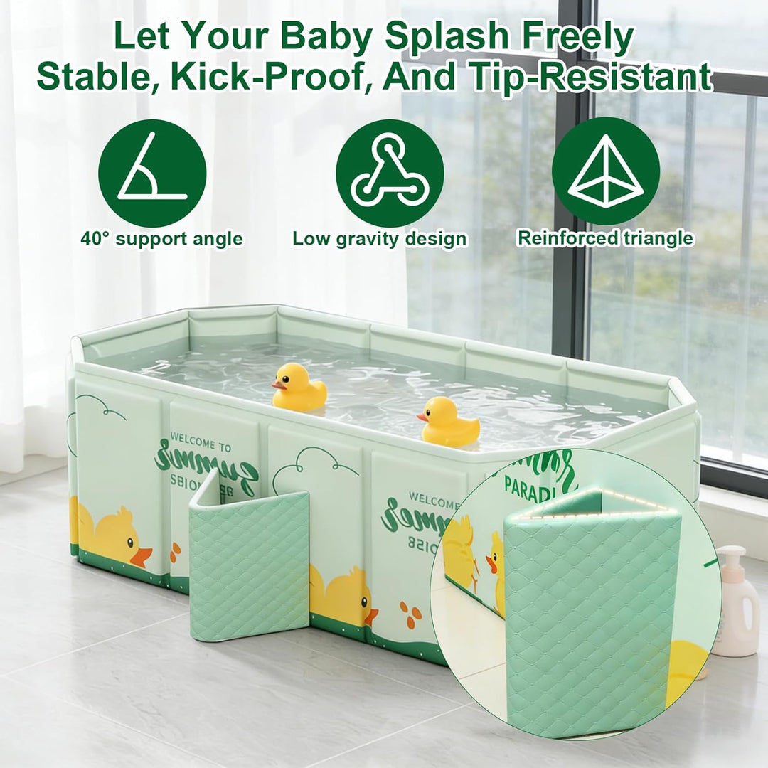 Faltbare Badewanne für Kinder, Tragbare Badewanne, Badewanne Kinder für 0-8 Jahre, Grosse Kleinkindb
