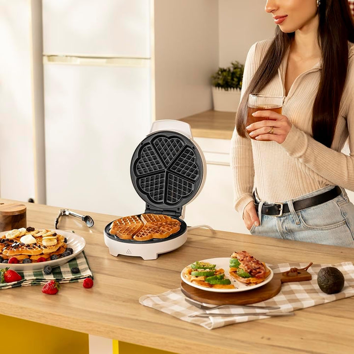 Cecotec Fun Gofrestone Waffle Maker. 1000 W, Fast Heating, Non-stick, Easy Cleaning, PFOA-free, 19 c