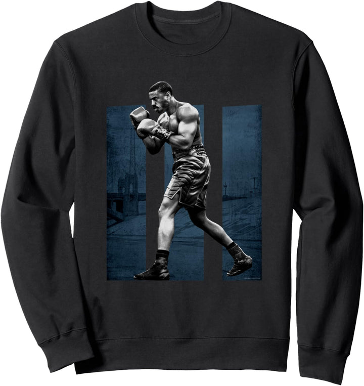 Adonis Creed Pose links auf III blau Sweatshirt
