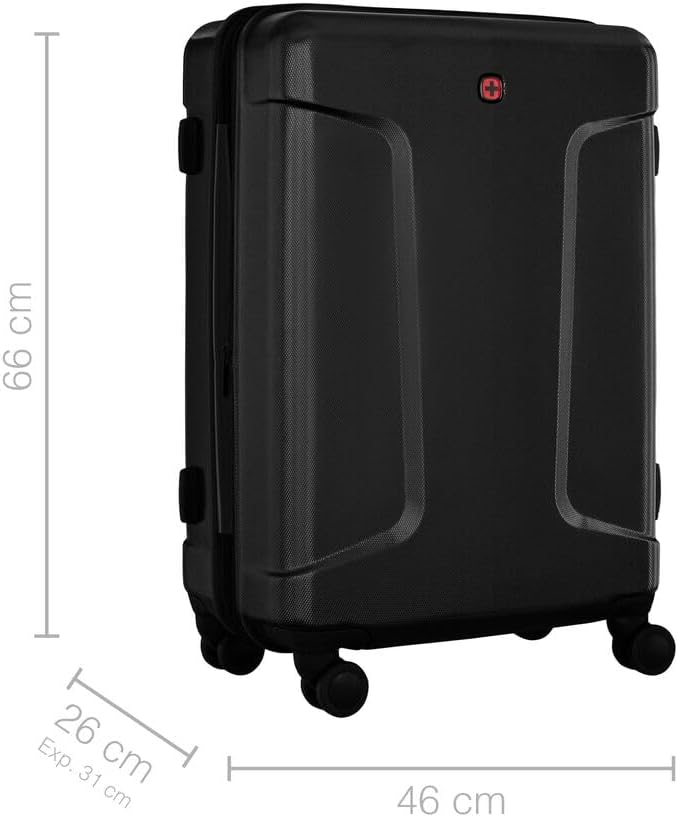 WENGER Legacy Large Hartschalenkoffer mit 4 Rollen, Trolley, Gross, 99 (115) l, Sicherheitsschloss,