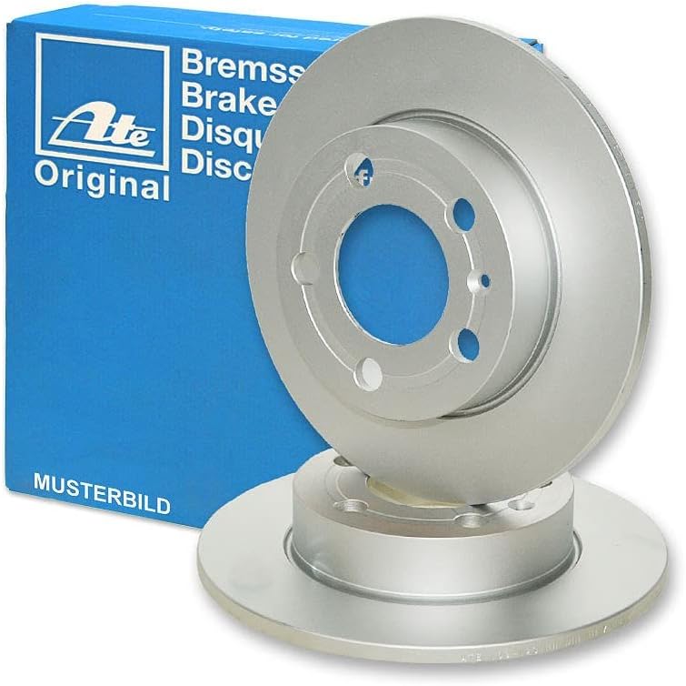 ATE Bremsenset Hinterachse inkl. Bremsscheiben Hinten Ø 245 mm Voll und Bremsbeläge Hinten, Passend