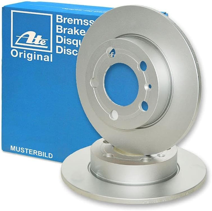 ATE Bremsenset Hinterachse inkl. Bremsscheiben Hinten Ø 245 mm Voll und Bremsbeläge Hinten, Passend