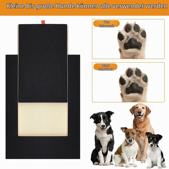 Krallenschleifer für Hunde mit Snack-Box,Hunde Krallenschleifer mit 2 Ersatzblättern Schleifpapier,K