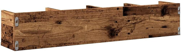 vidaXL CD-Wandregal Altholz-Optik 100x18x18 cm Holzwerkstoff, Altholz