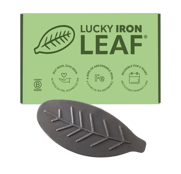 Lucky Iron Leaf Ⓡ A Natural Source of Iron - The Original Cooking Tool to Add Iron to Liquid-Based M