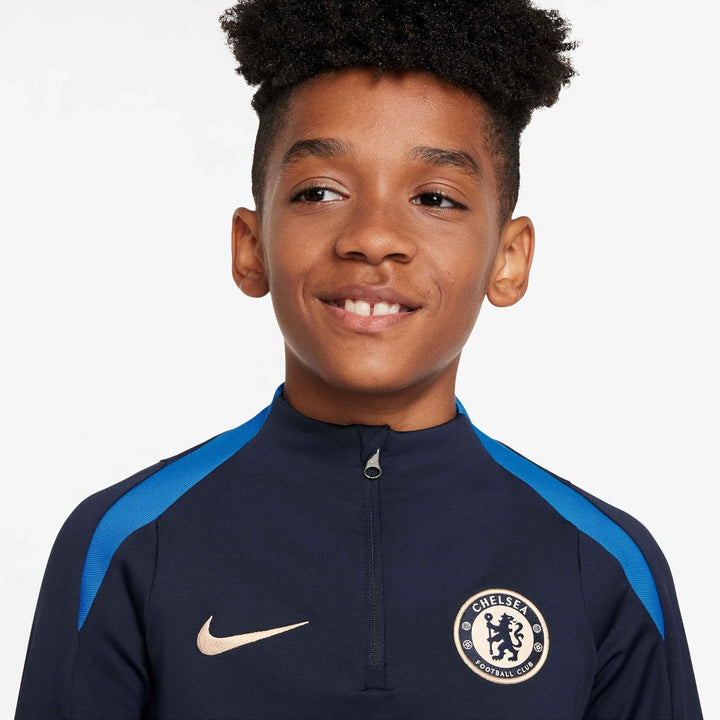 Nike Unisex Kinder Fc Chelsea Strike Dri-fit Drill-fussballoberteil aus Strickmaterial für Ältere Ki