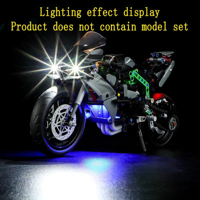 GEAMENT LED Licht-Set Kompatibel mit Lego Kawasaki Ninja H2R Motorrad (Motorcycle) - Beleuchtungsset