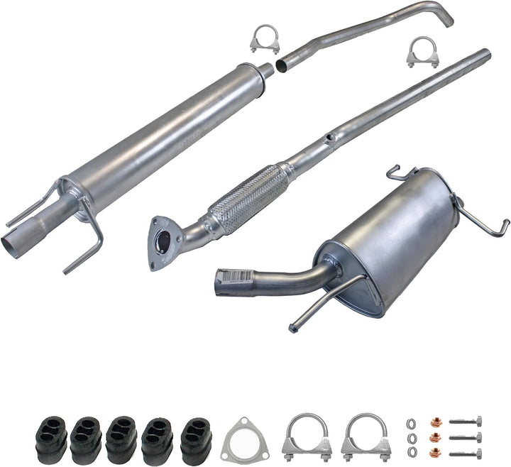 Ferroz Export Ersatz für Auspuffanlage Opel Corsa C 1.2 1.4 16V, BJ. 2000 bis 2006 Auspuff Komplett