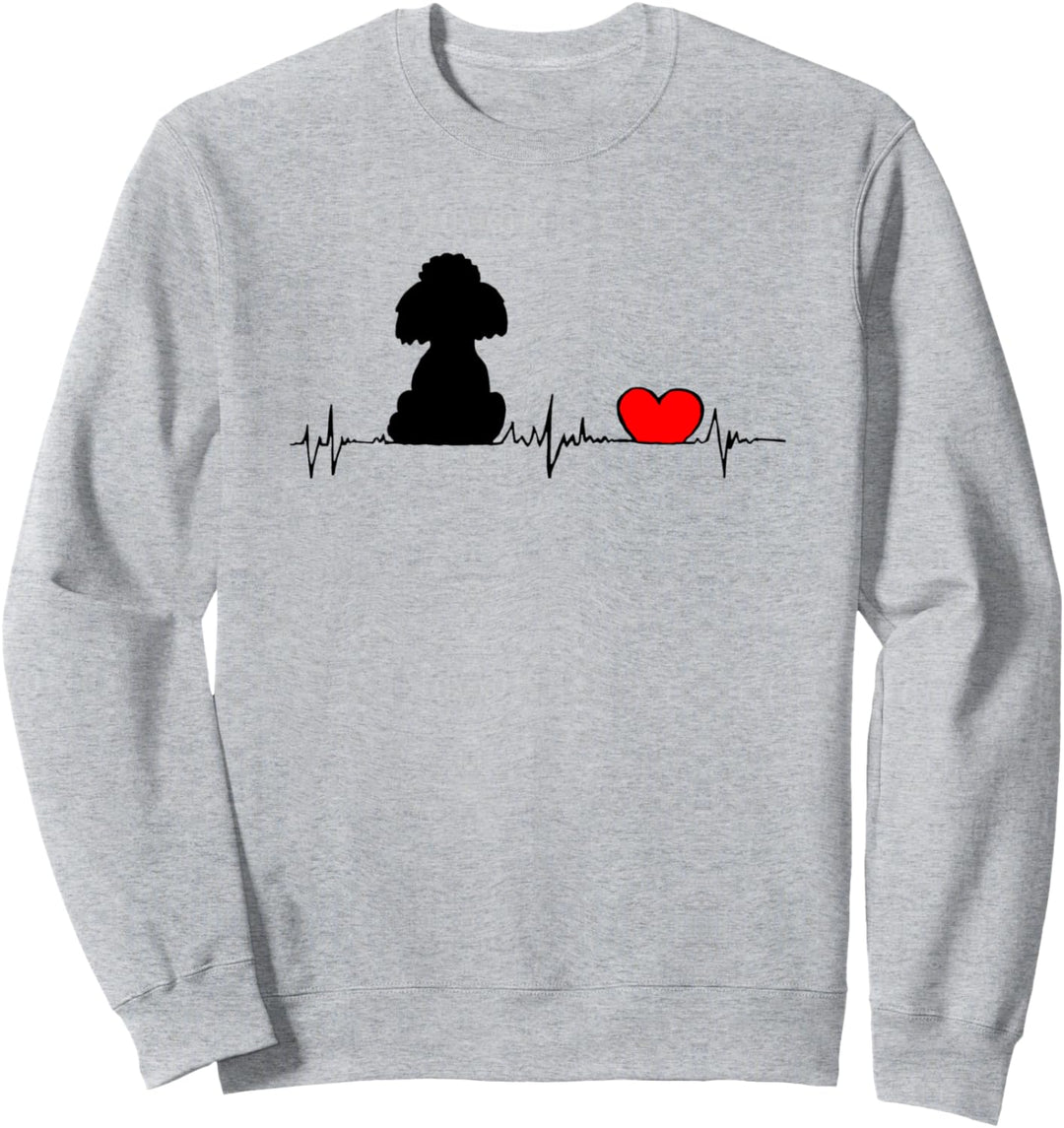 Dein Herz schlägt für Pudel - designed by Fräulein Wolke Sweatshirt