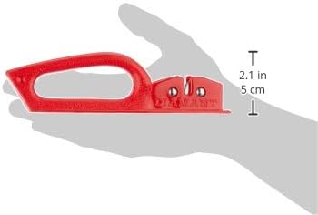 RIGAMONTI Diamant Messerschärfer, 19 cm, manueller Schärfer, Diamantscheiben, ergonomischer Griff, T
