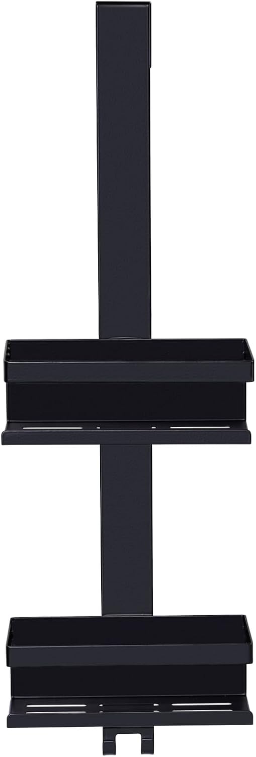 Duschcaddy Mod. Bribano duo hängendes Duschregal Edelstahl schwarz matt rostfrei für Duschkabinen Tü
