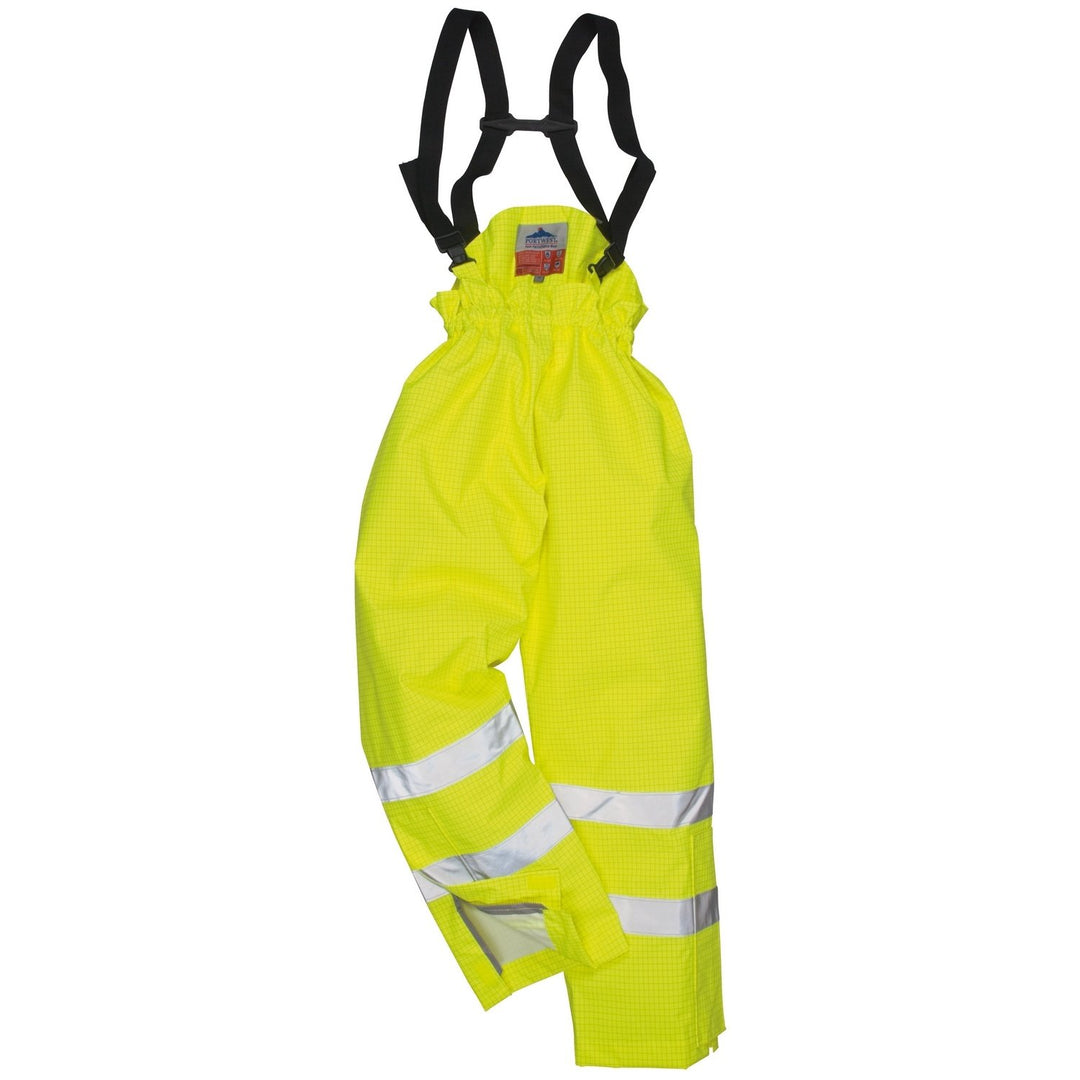 Portwest Bizflame Hi Vis Antistatik Safety Regenhose (Small) (Gelb) S Gelb, S Gelb