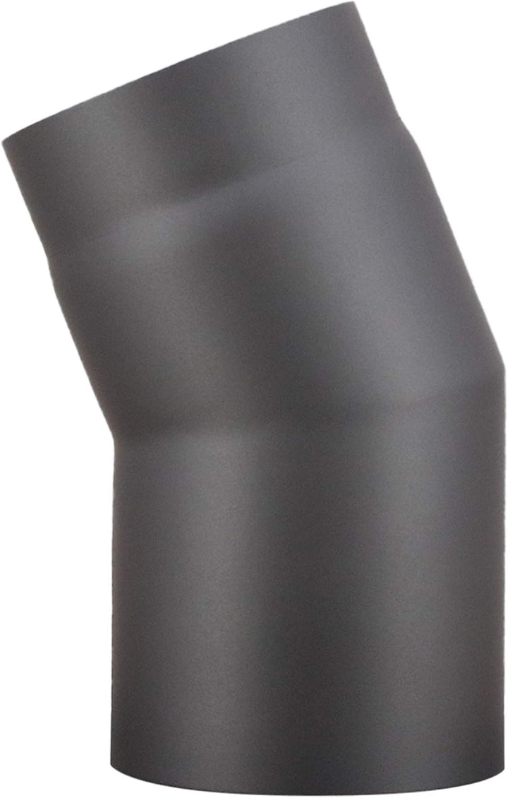 LANZZAS Ofenrohr Bogen 22° Grad, im Durchmesser, DN, Ø 150 mm, Farbe: gussgrau - weitere Rohre aus u