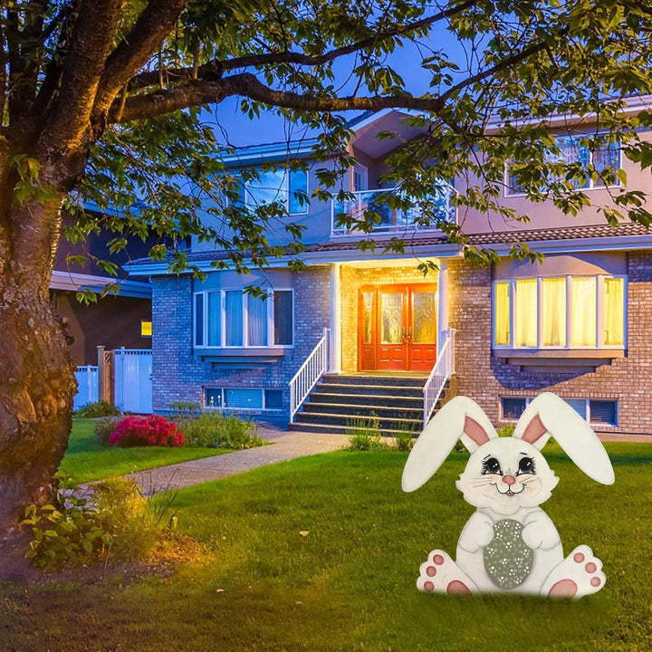 Osterhase Osterdeko Hase Gartendeko Figur Vintage Deko Frühling Gartendeko Metall Ostereier Osterdek