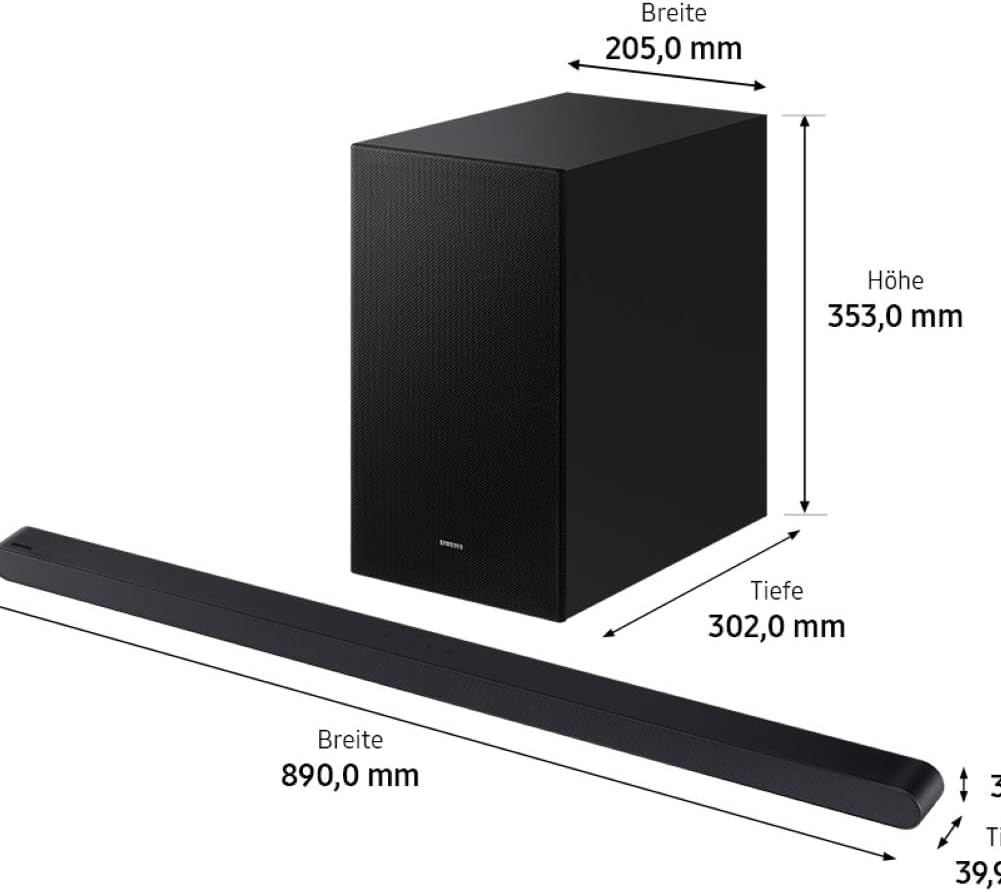Samsung HW-S710GD 3.1-Kanal Ultra Slim Soundbar für TV-Geräte, Bluetooth-Lautsprecher mit ultraschla
