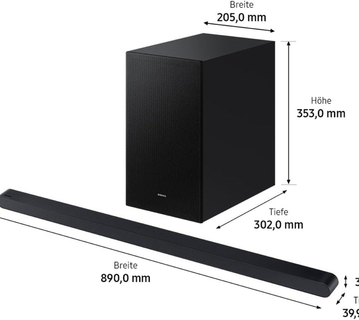 Samsung HW-S710GD 3.1-Kanal Ultra Slim Soundbar für TV-Geräte, Bluetooth-Lautsprecher mit ultraschla