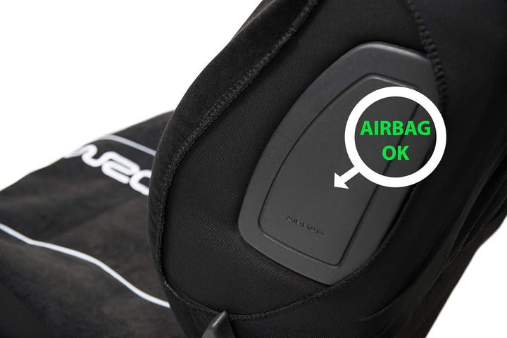 WRC 007338 4 tlg. Set Sitzbezug universal Airbag-kompatibel, schwarz
