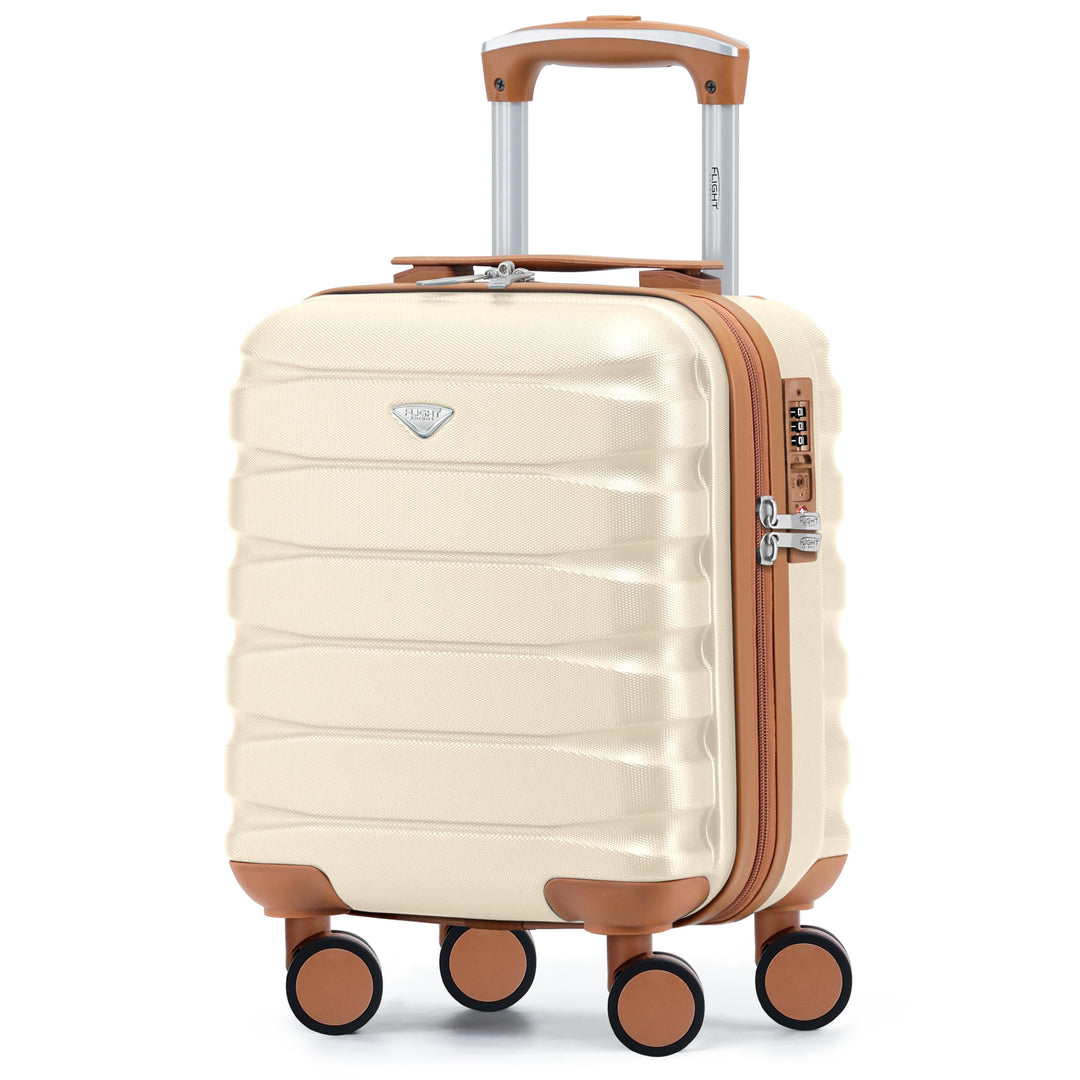 Flight Knight Leichte 4-Rad-abs-hartschalenkoffer Handgepack, Zugelassen Fur Uber 100 Fluggesellscha