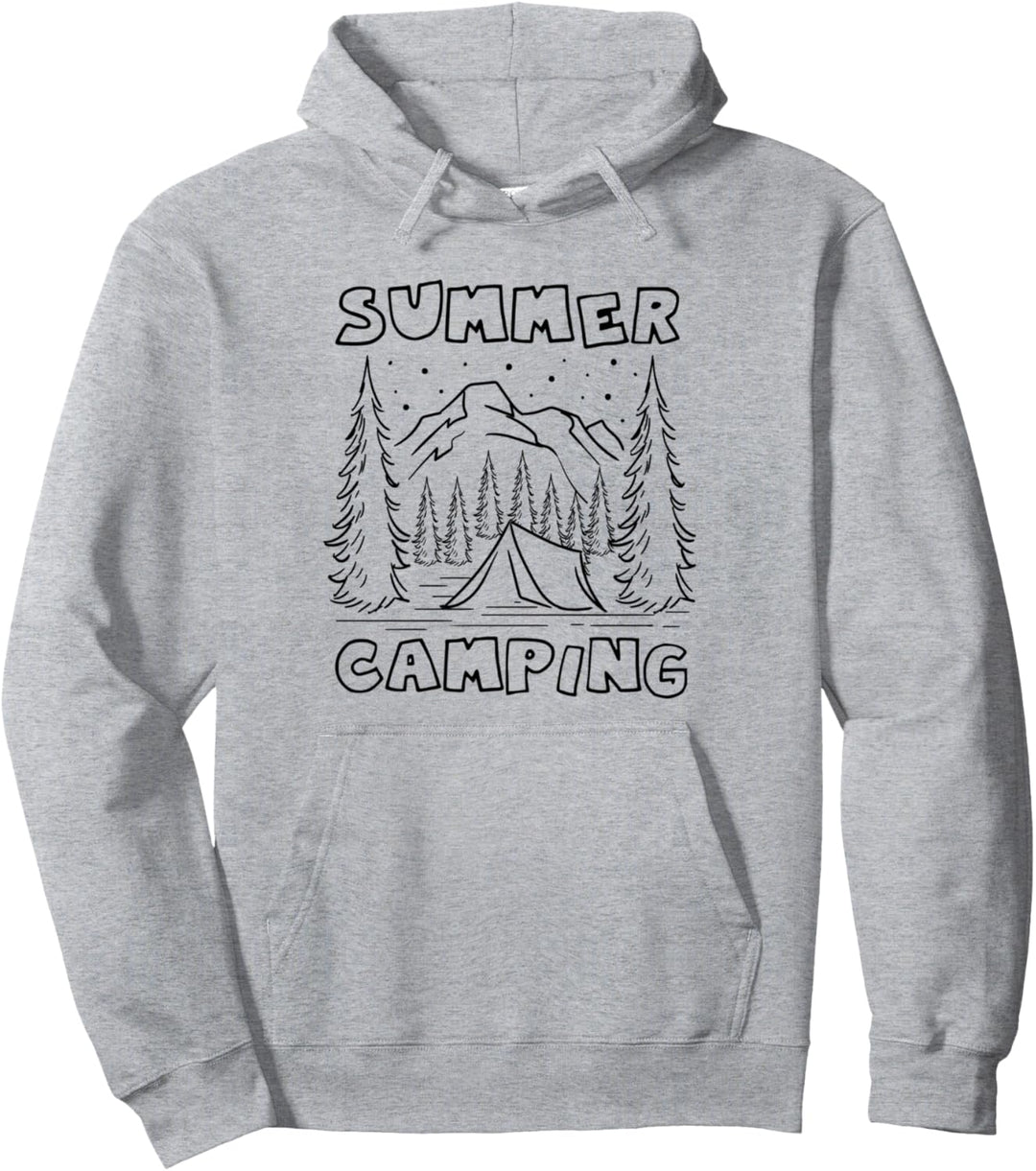 Camping Wandern Natur Berge Camper Pullover Hoodie