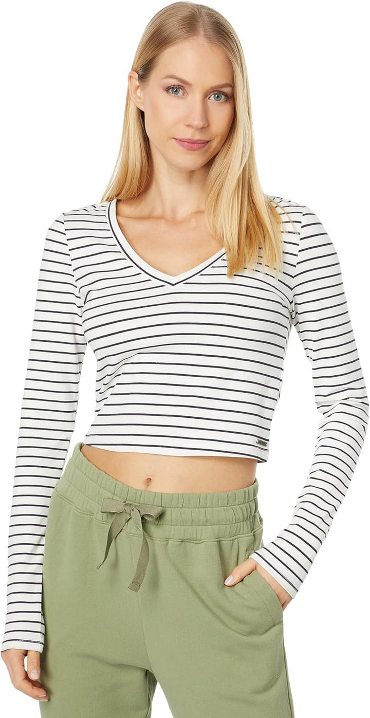 Hurley Damen Sophie Fitte Tee T-Shirt XS Feeder Stripe, XS Feeder Stripe
