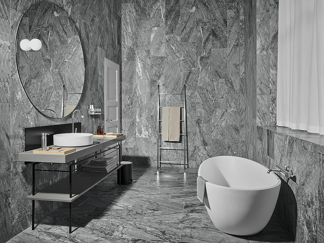 blomus -NEXIO- WC-Bürste aus mattiertem Edelstahl, Toilettenbürste freistehend, modernes Badaccessoi