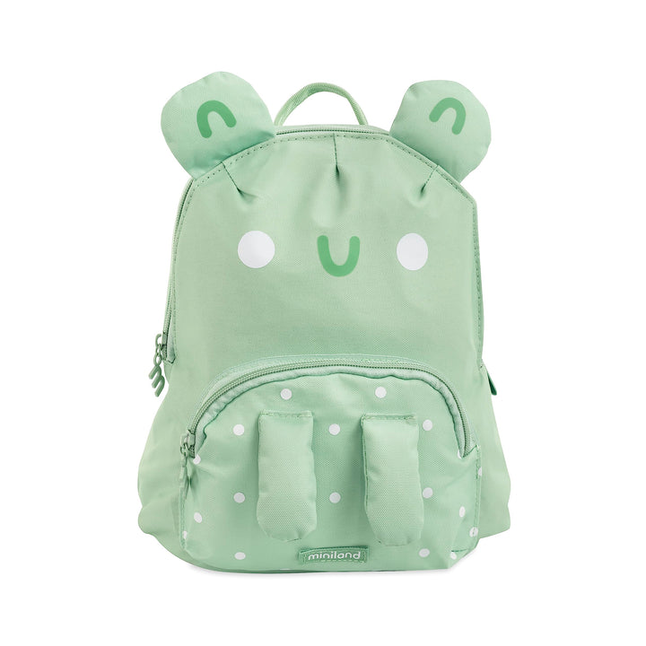 Miniland Ecothermibag Kid Frog. Kinder-Isoliertasche für Kindergarten, Ausflüge und Picknicks, aus r