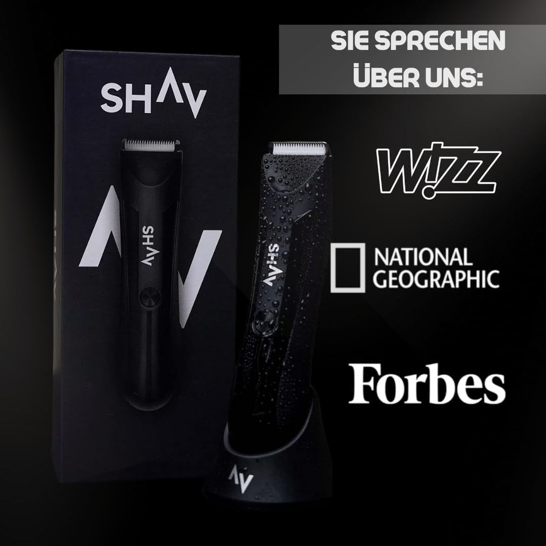 SHAV™ CutFree™ Intimrasierer für Männer Wasserdichter Elektrischer Trimmer, Nass/Trocken Haarschneid