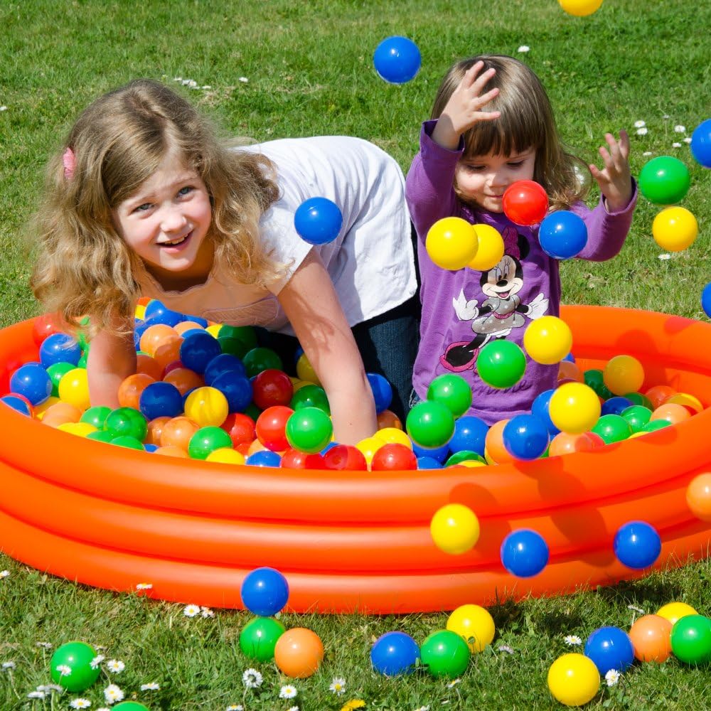 LittleTom 2000 Bunte Bälle für Bällebad 5,5cm Babybälle Plastikbälle Baby Spielbälle, 2000
