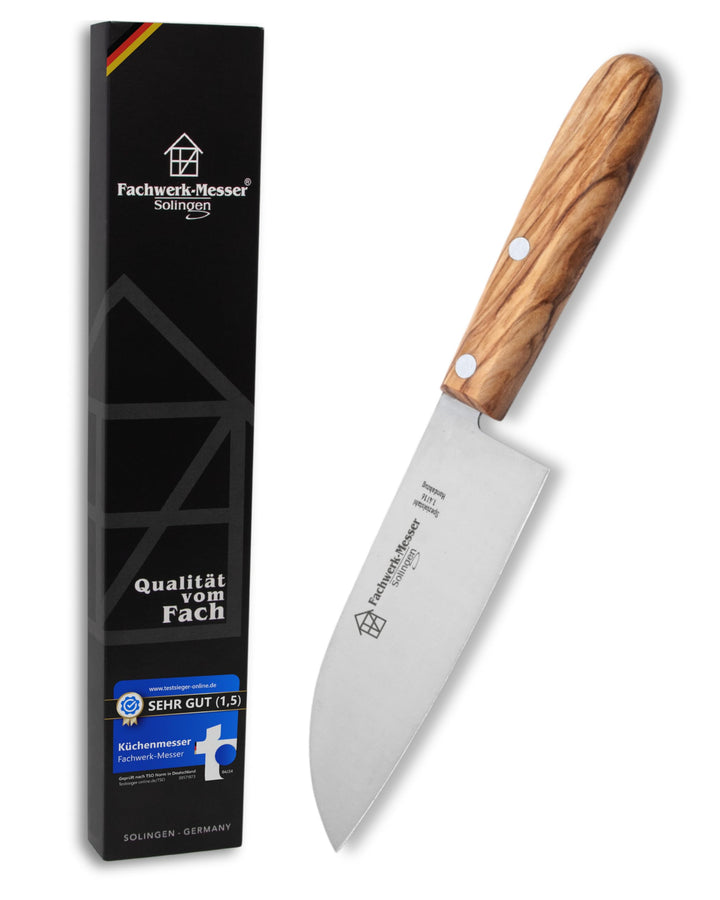 Fachwerk-Messer Mini Santoku-Messer - Kochmesser aus Solingen/Germany - Allzweckmesser/Universalmess