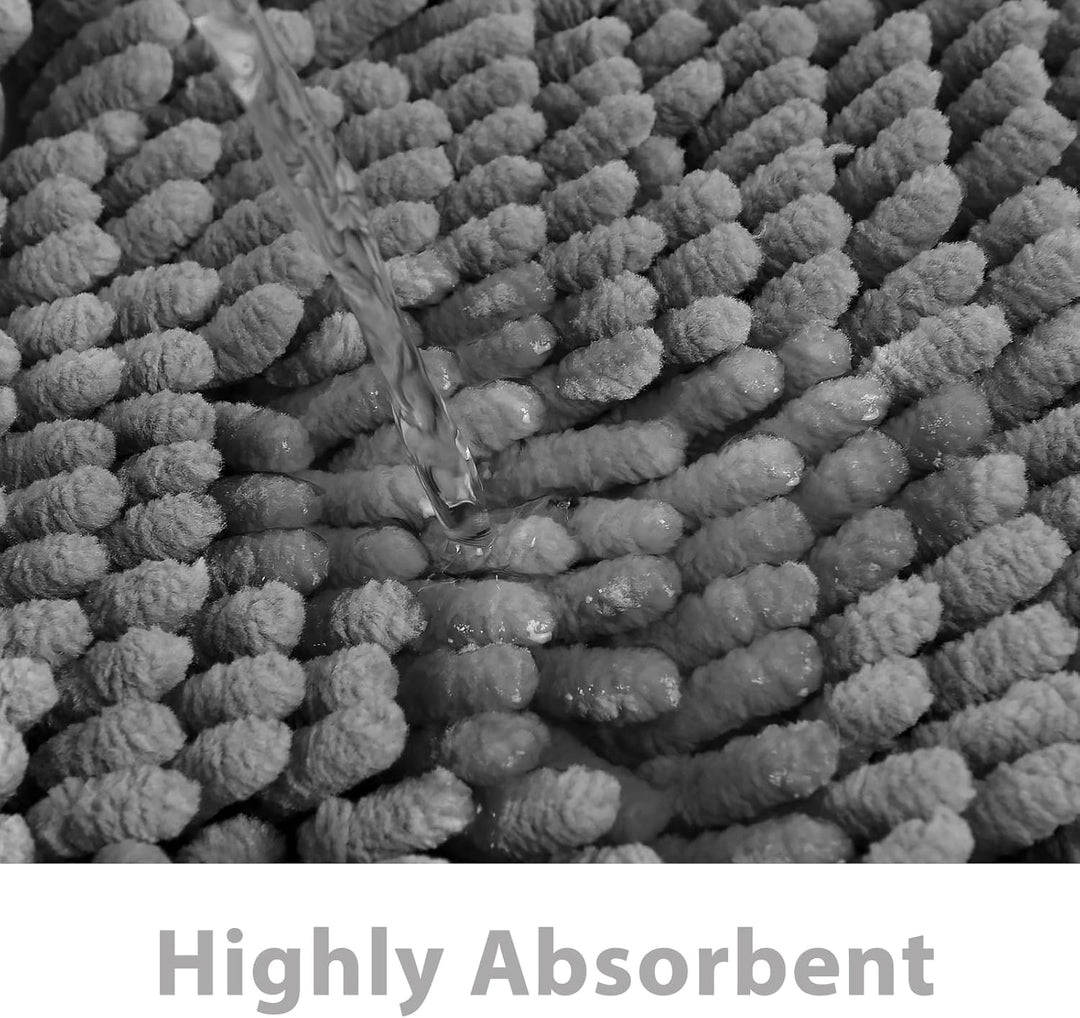 FCSDETAIL rutschfeste, Hochflor Badteppiche 60 x 90 cm, Maschinenwaschbare Badematte, Badvorleger mi