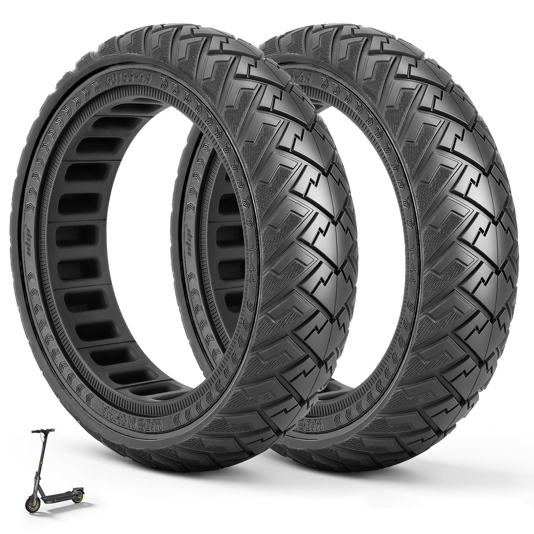 60/65-6,9 Ersatzräder Vollgummireifen 10 Zoll Solide Reifen für Ninebot Max G2 G2D G2E G65 F3 F3 Pro