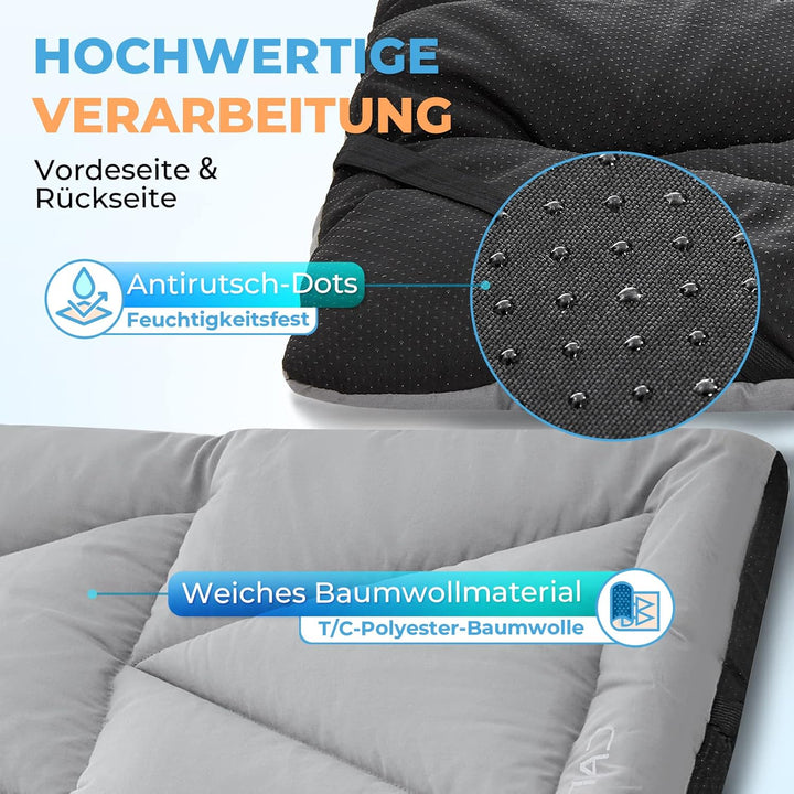 KingCamp Feldbett Auflage für Campingmöbel, Weiche Polsterung passend für Klappbett & Liege, Baumwol