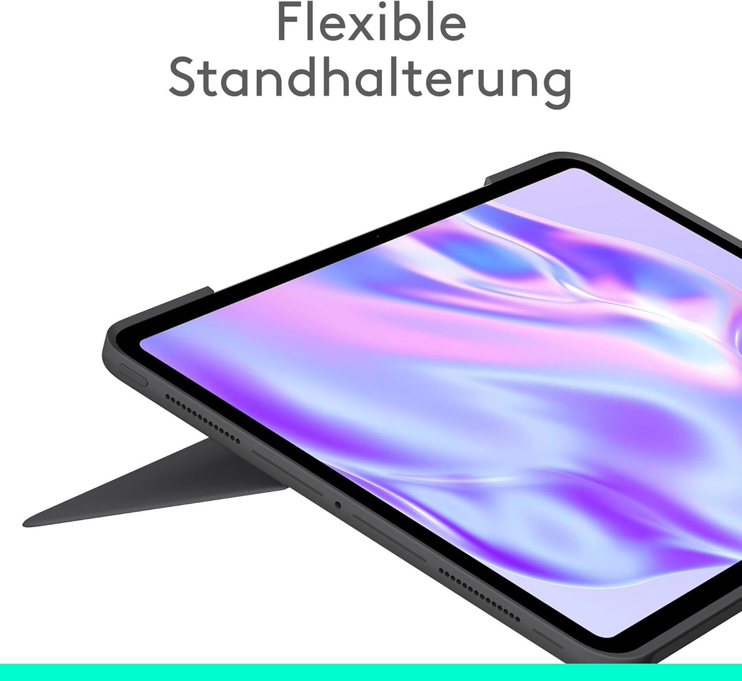 Logitech Combo Touch iPad Pro 13 Zoll (M4) (2024) Tastatur-Case – Abnehmbare Tastatur mit Hintergrun