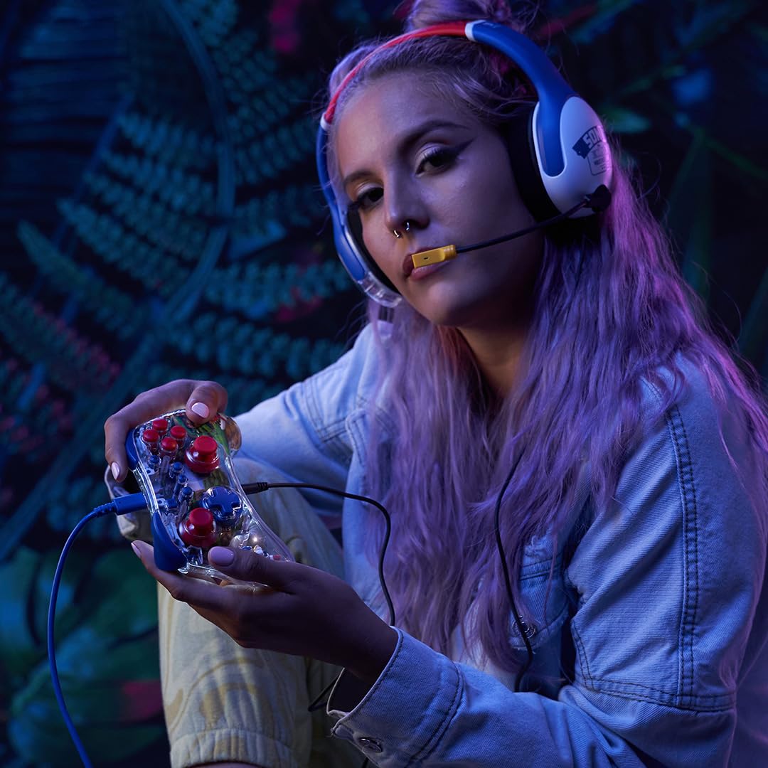 PDP REALMz Wired LED Light-up Pro Controller: Sonic Green Hill Zone For Nintendo Switch & Nintendo S
