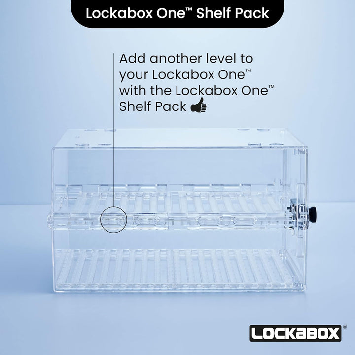 Lockabox One™ Regalpaket 2.0 | Herausnehmbare Einlegeböden und Bodeneinsätze für mehr Flexibilität u