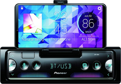 Pioneer SPH-10BT - Auto Media-Receiver (Schwarz, Silber, 1 DIN, 200 W, 4.0 Kanäle, 50 W, Android,