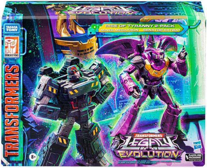 Transformers Legacy Evolution Humble Origins 2er-Pack Senator Shockwave (17,5 cm) & Data Clerk Orion