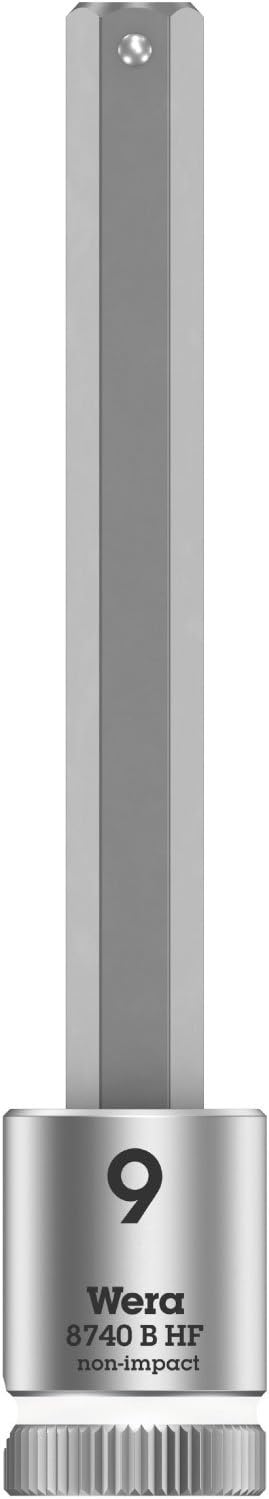 Wera 05003180001 8740 B HF 1 Zyklop Bitnuss-Satz, mit 3/8 Zoll-Antrieb, mit Haltefunktion für Innens