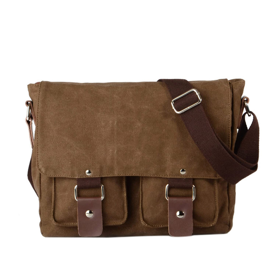 Neuleben Kameratasche Schultertasche mit abnehmbarem Kamerafach Vintage klein Umhängetasche Canvas f