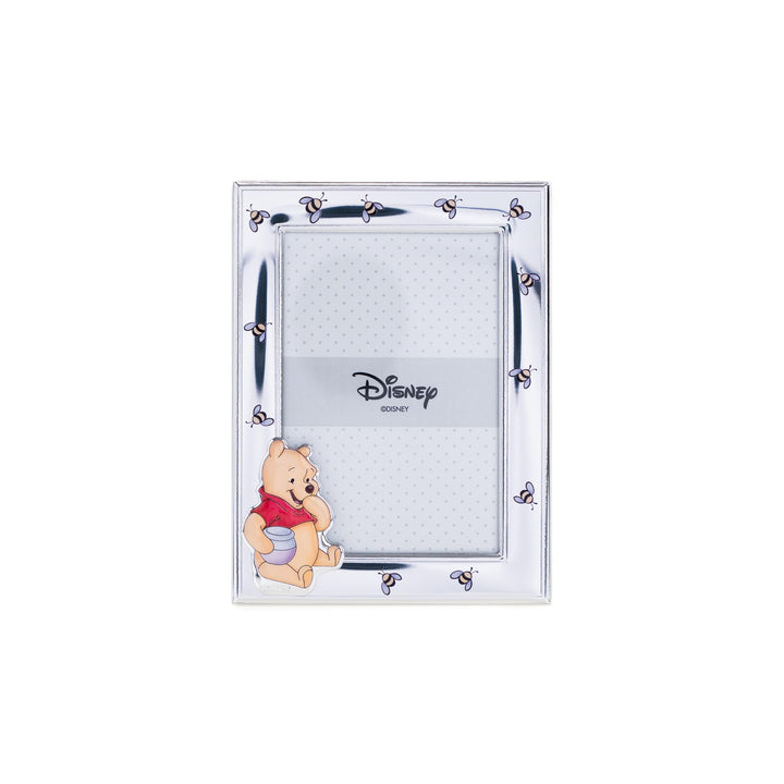 VALENTI & CO. – Disney Baby – Winnie Puuh Bilderrahmen aus Silber für Kinder, Geschenkidee für Taufe