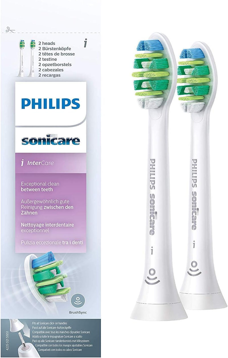 Philips Sonicare Original Aufsteckbürste InterCare HX9002/10, bis zu 7x mehr Plaqueentfernung, RFID-