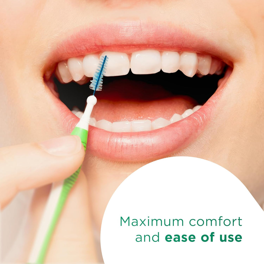 GUM TRAV-LER Interdentalbürsten | Zur gründlichen Reinigung aller Zahnzwischenräume | Biegbarer Hals